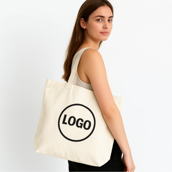 Borsa Shopping Personalizzata in Tela Naturale